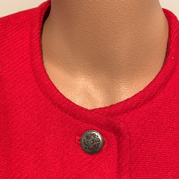 Vintage Pendleton cropped red wool jacket fits 8P to 10P - Picture 2 of 6